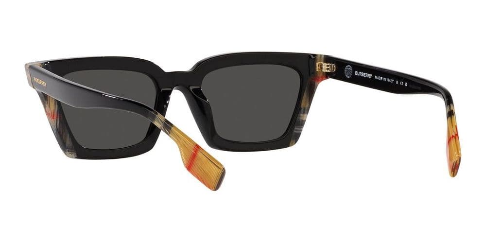 Burberry 0BE4392U 405587 Sunglasses Black-vintage Check 52mm Women 6