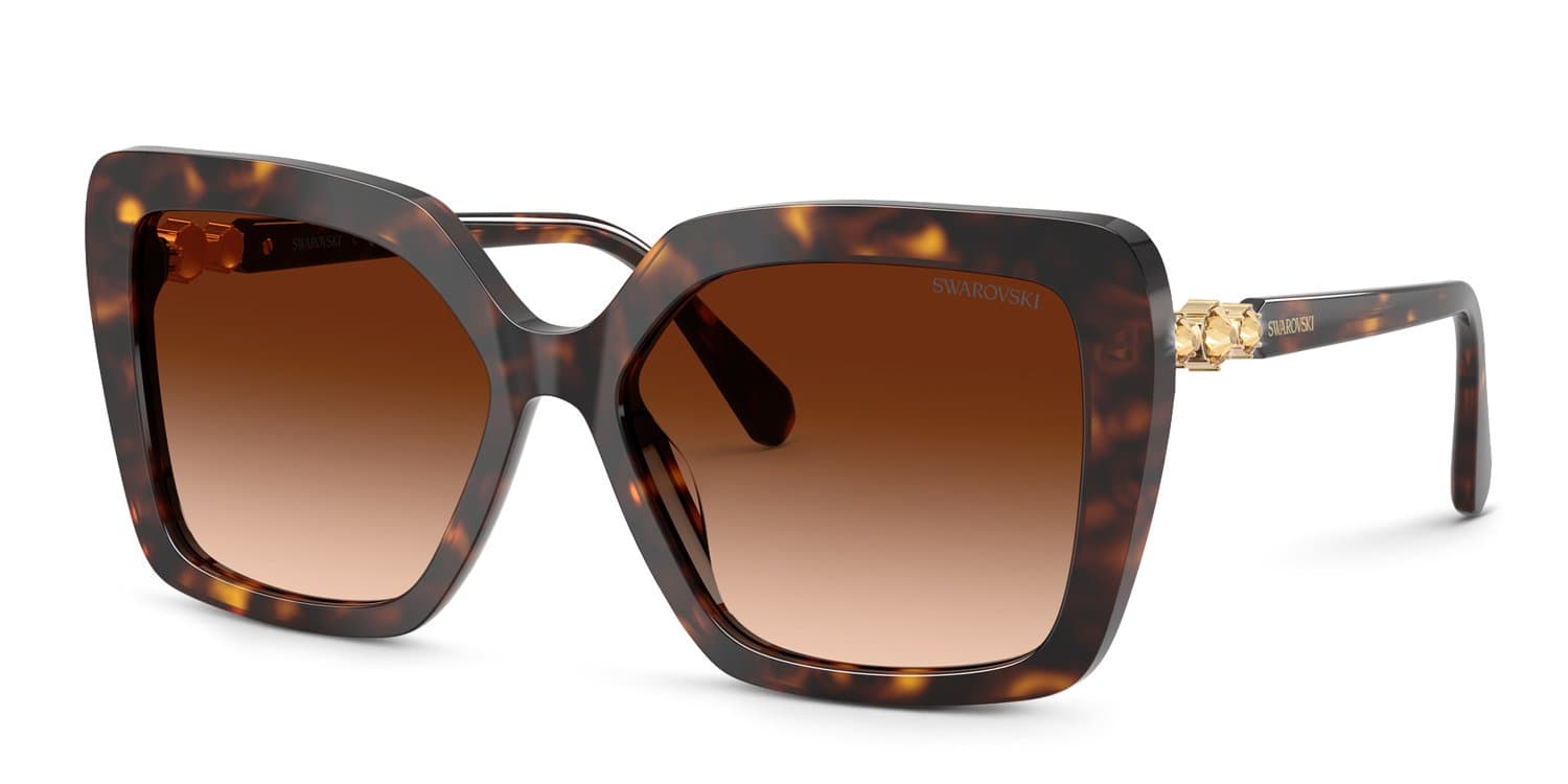 Swarovski SK6049 100274 Sunglasses Tortoise 57mm Women