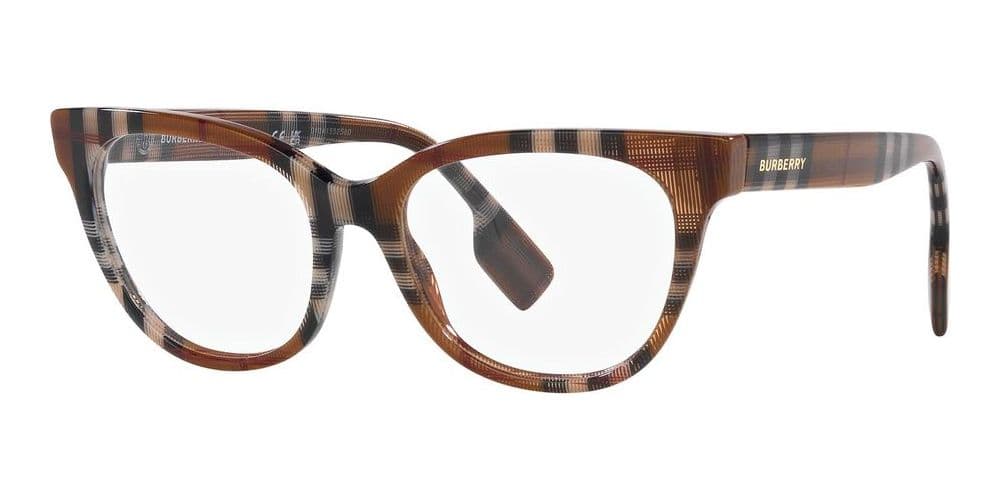 Burberry 0BE2375 3966 Eyeglasses Check Brown 53mm Women