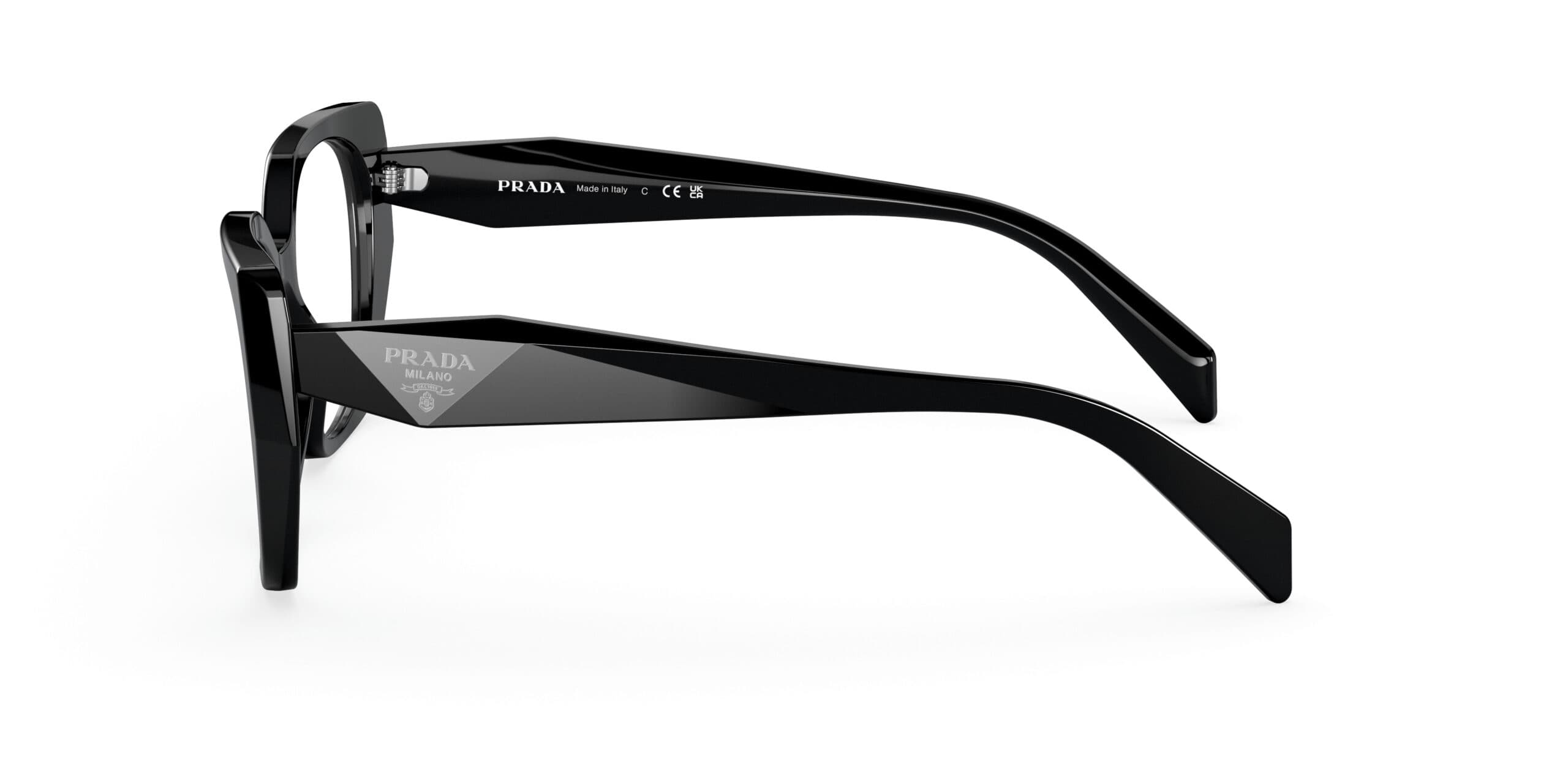 Prada 0PR 18WV 1AB1O1 Eyeglasses Black 54mm Women 2