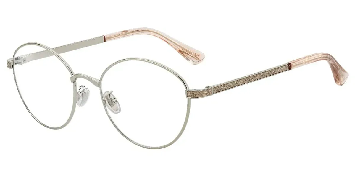 Jimmy Choo JC246/G 0K67 Eyeglasses Silver 51mm Women