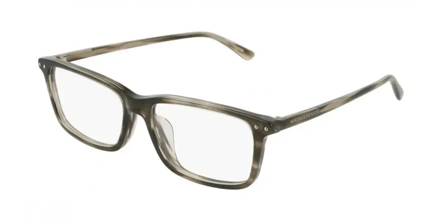 Bottega Veneta BV0163OA 003 Eyeglasses Grey 55mm Men