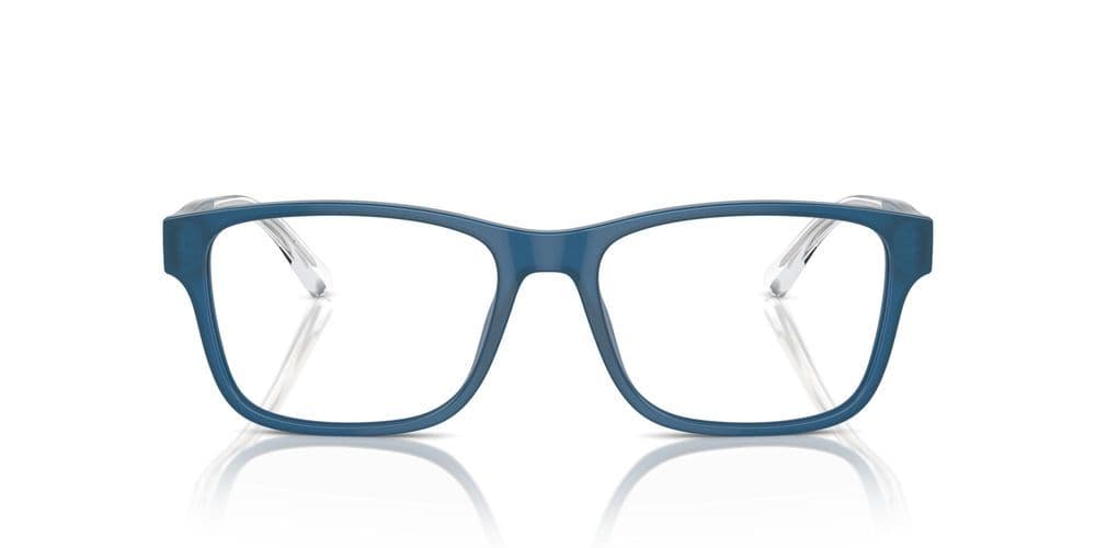 Emporio Armani 0EA3239 6092 Eyeglasses Shiny Opaline Blue 55mm Men 2