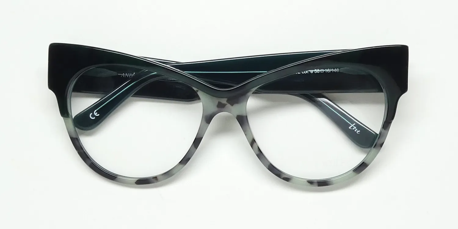 Andy Wolf 5092 e Eyeglasses Green 58mm 2