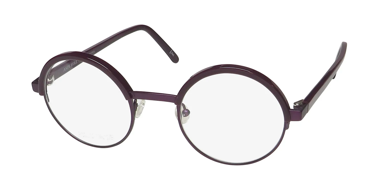 Andy Wolf 4577 e Eyeglasses Violet 47mm Unisex