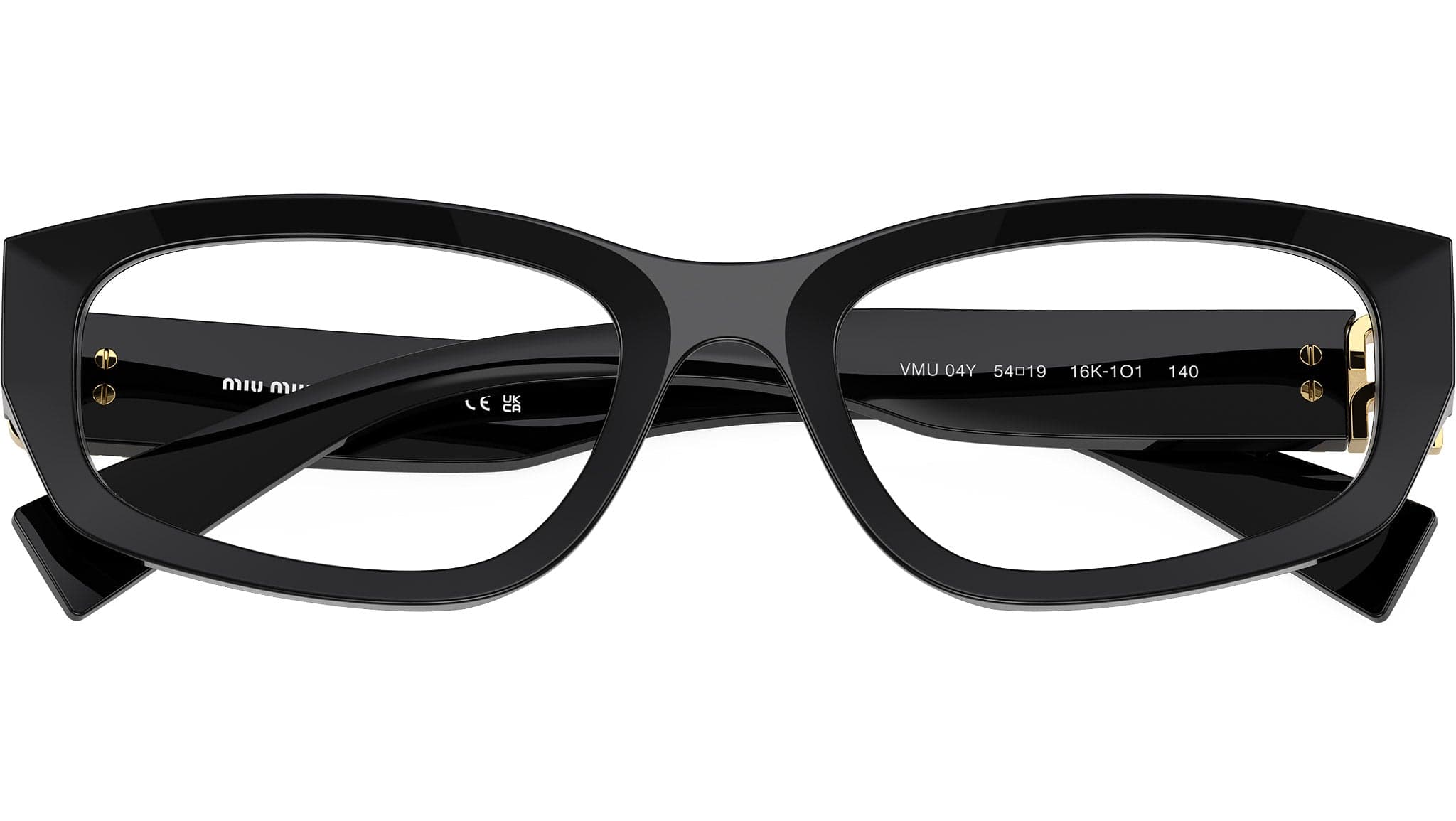 Miu Miu MU04YV 16K1O1 Eyeglasses Black 52mm Women 5