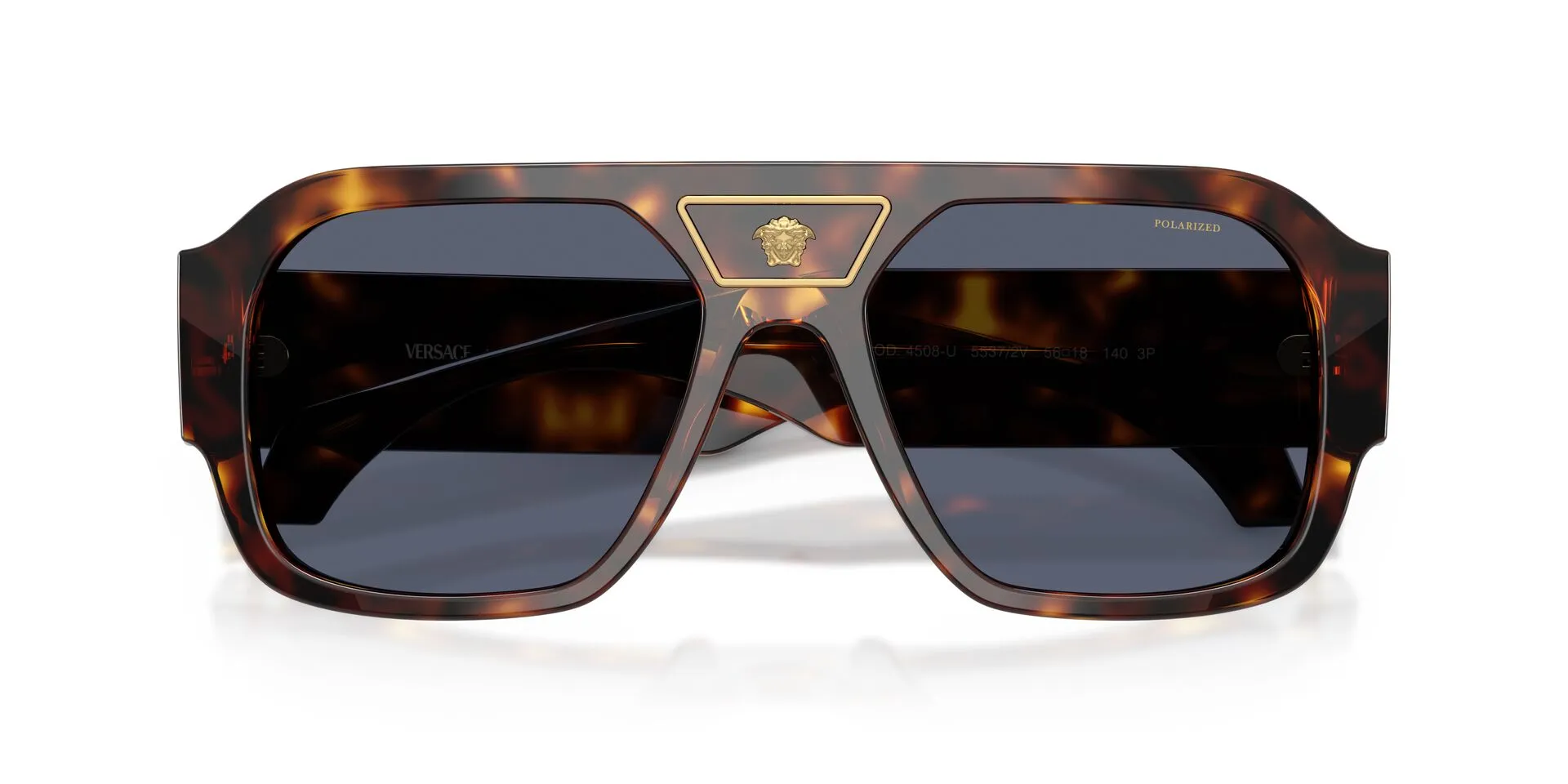 Versace 0VE4508U 55372V Sunglasses Havana 56mm Men 5