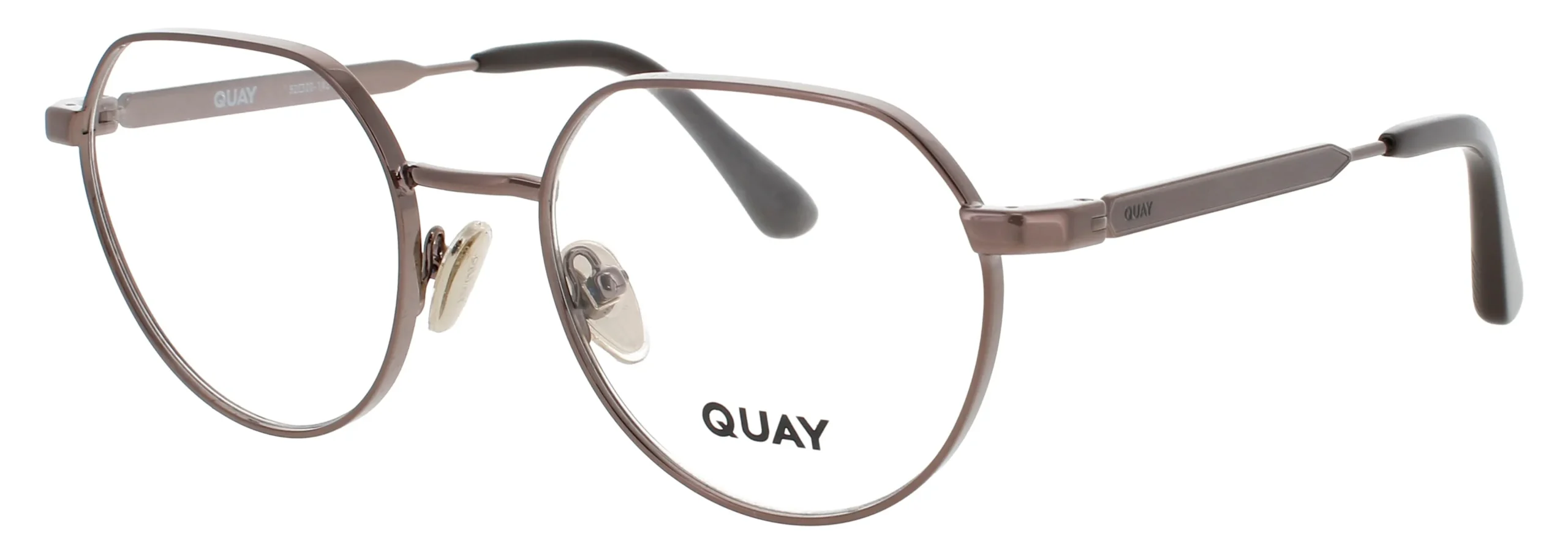 Quay ON MUTE RX CH Eyeglasses Dark Bronze 52mm Unisex