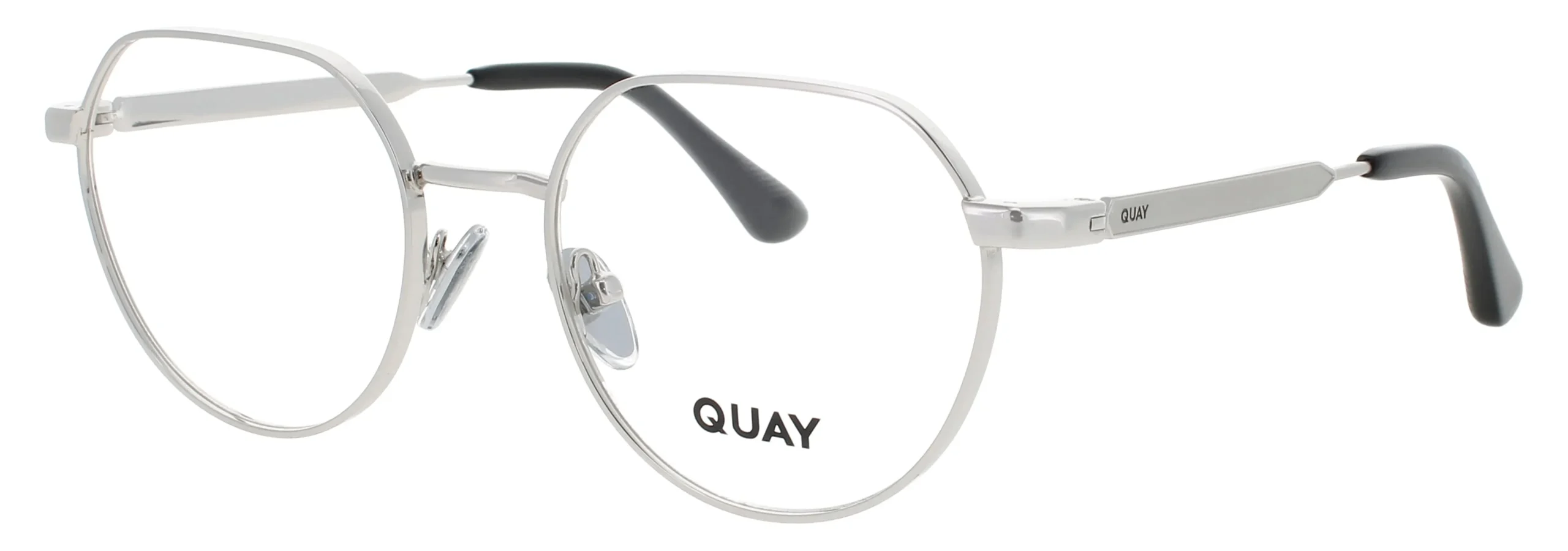 Quay ON MUTE RX SLV Eyeglasses Silver 52mm Unisex