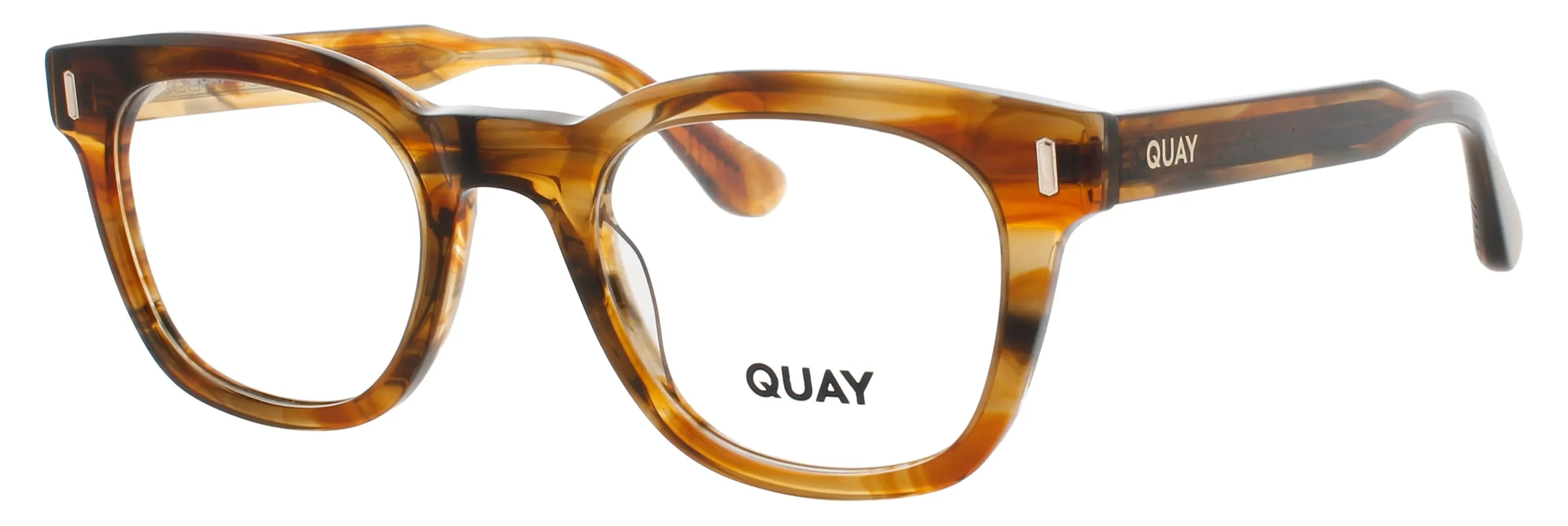 Quay YOUR HONOR RX CFSRL Eyeglasses Coffee Swirl 48mm Men