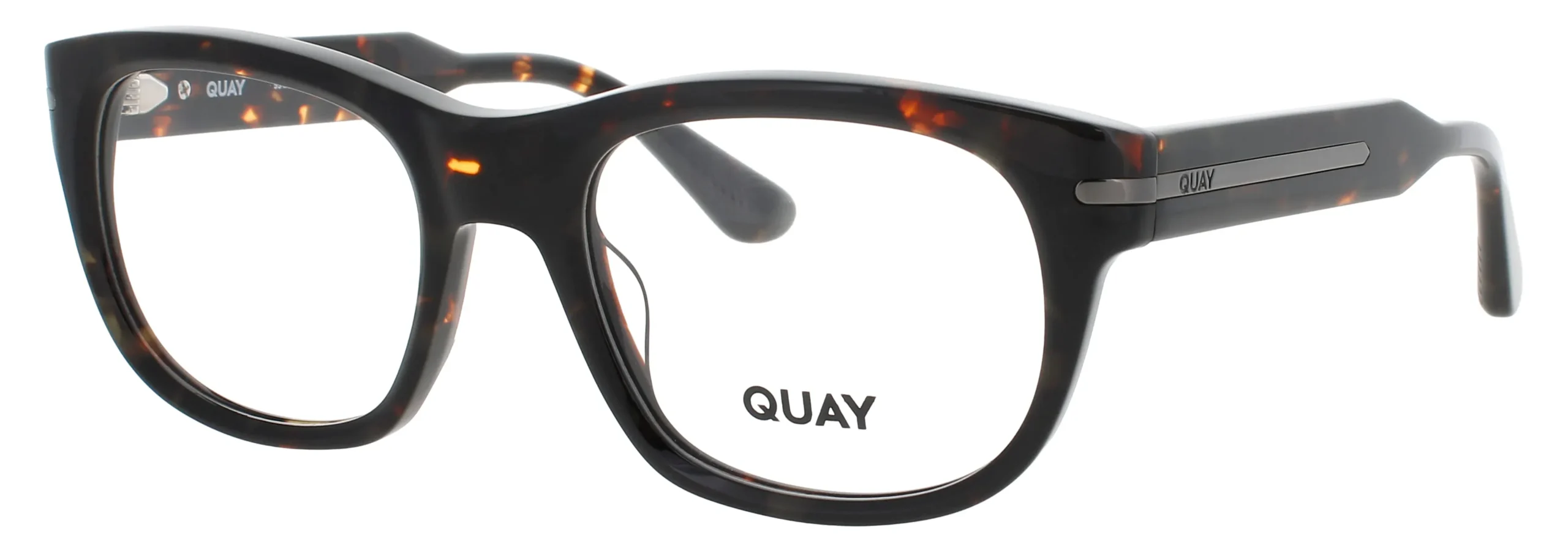 Quay REAL DEAL RX DTRT Eyeglasses Dark Tortoise 53mm Unisex