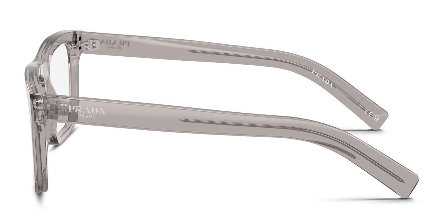 Prada 0PR C03V 18J1O1 Eyeglasses Transparent Hematite Grey 55mm Men 3