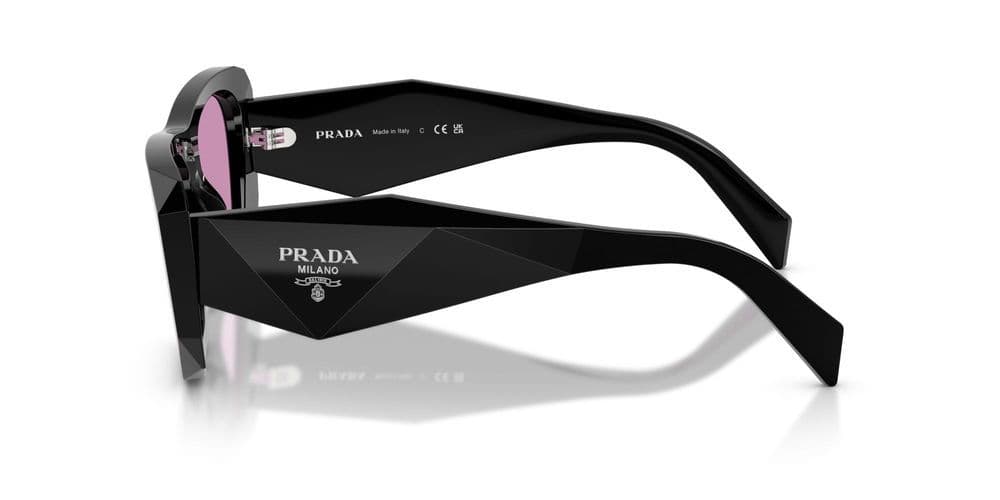 Prada 0PR B18S 16K30G Sunglasses Glossy Black 53mm Women 3