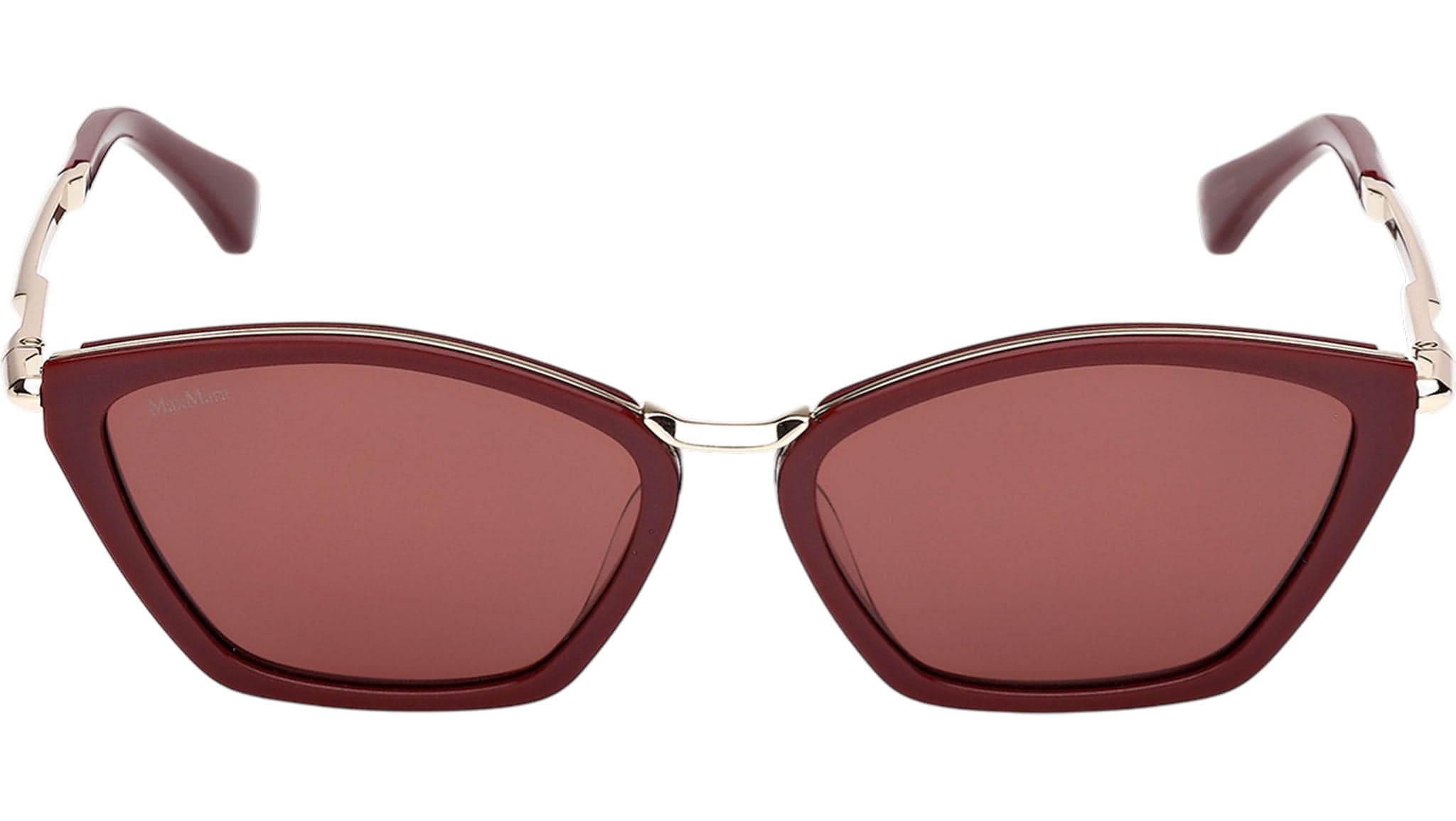 Max Mara MM0162 69S Sunglasses Shiny Bordeaux 54mm Women 2