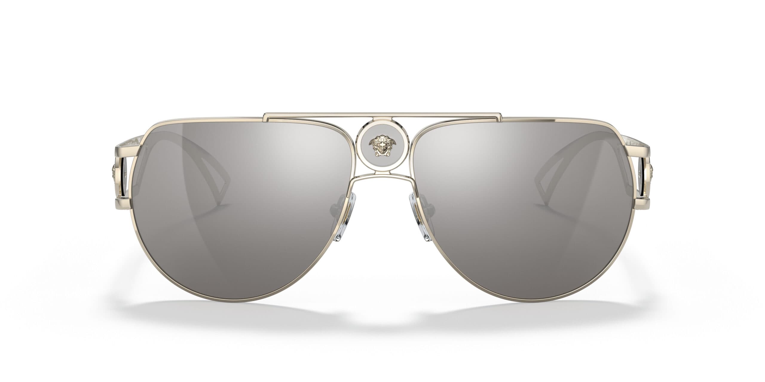 Versace 0VE2225 12526G Sunglasses Pale Gold 60mm 4