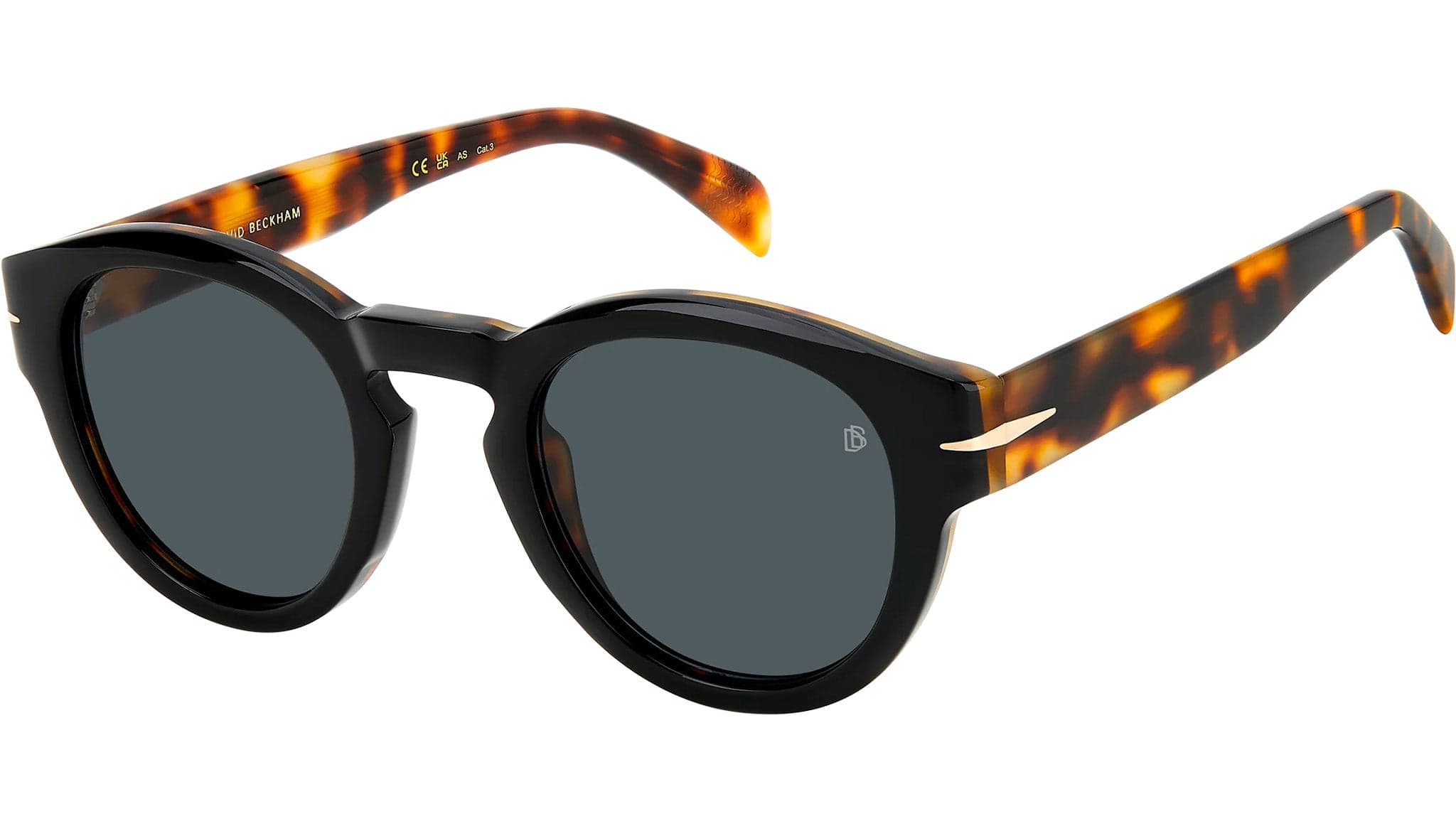 David Beckham DB 7110/S 0WR7 IR Sunglasses Black 49mm Men