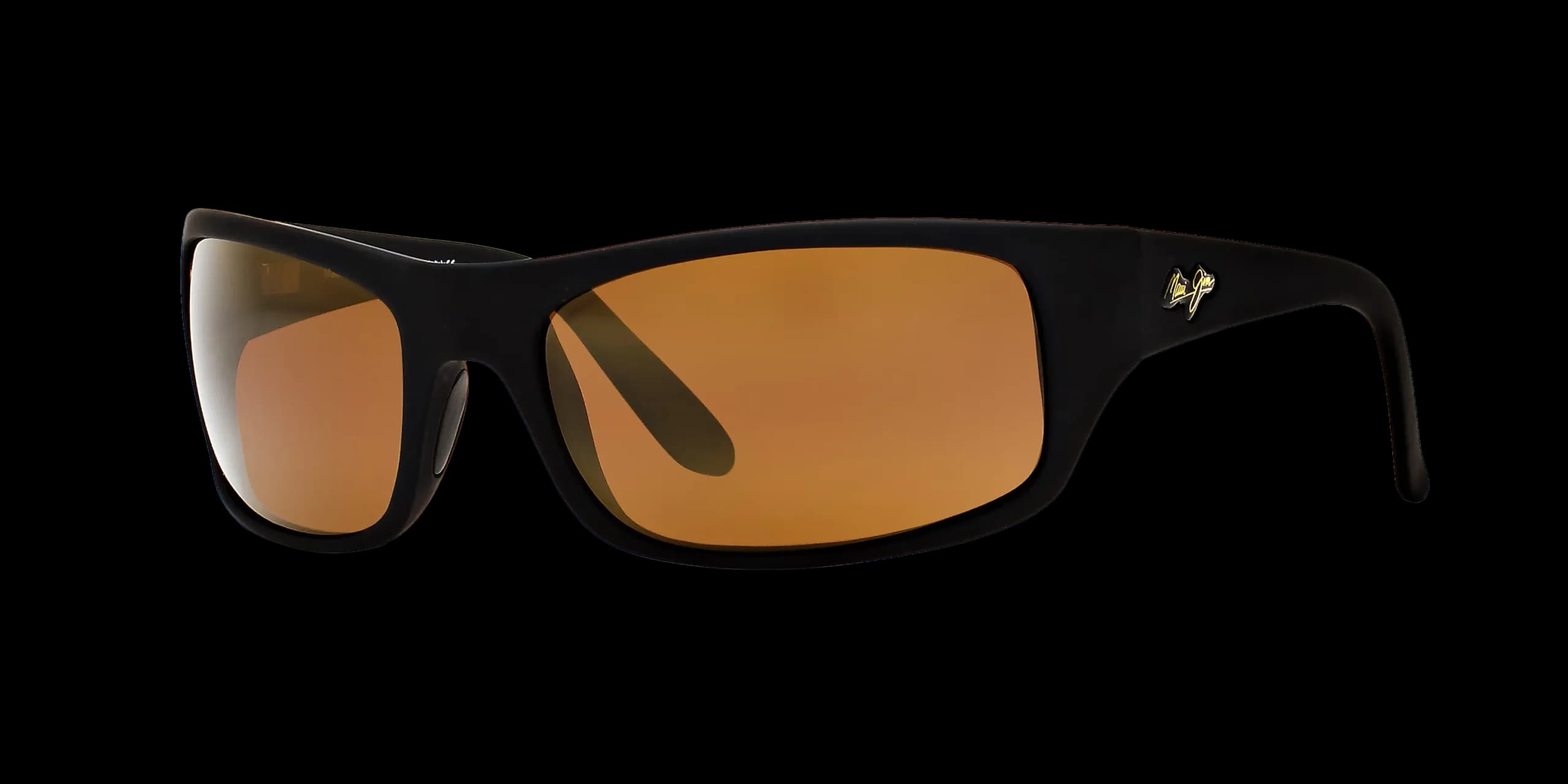 Maui Jim Peahi H202 2M Sunglasses Black Matte Rubber 65mm Men