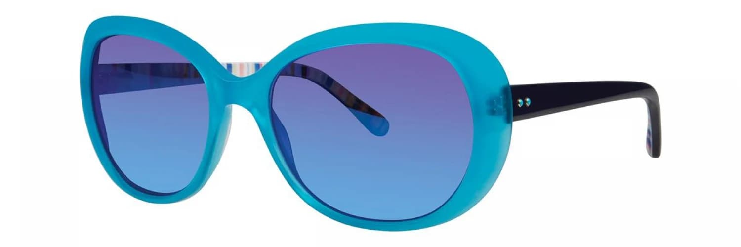 Lilly Pulitzer Adelina Sunglasses Lagoon Blue 54mm Women