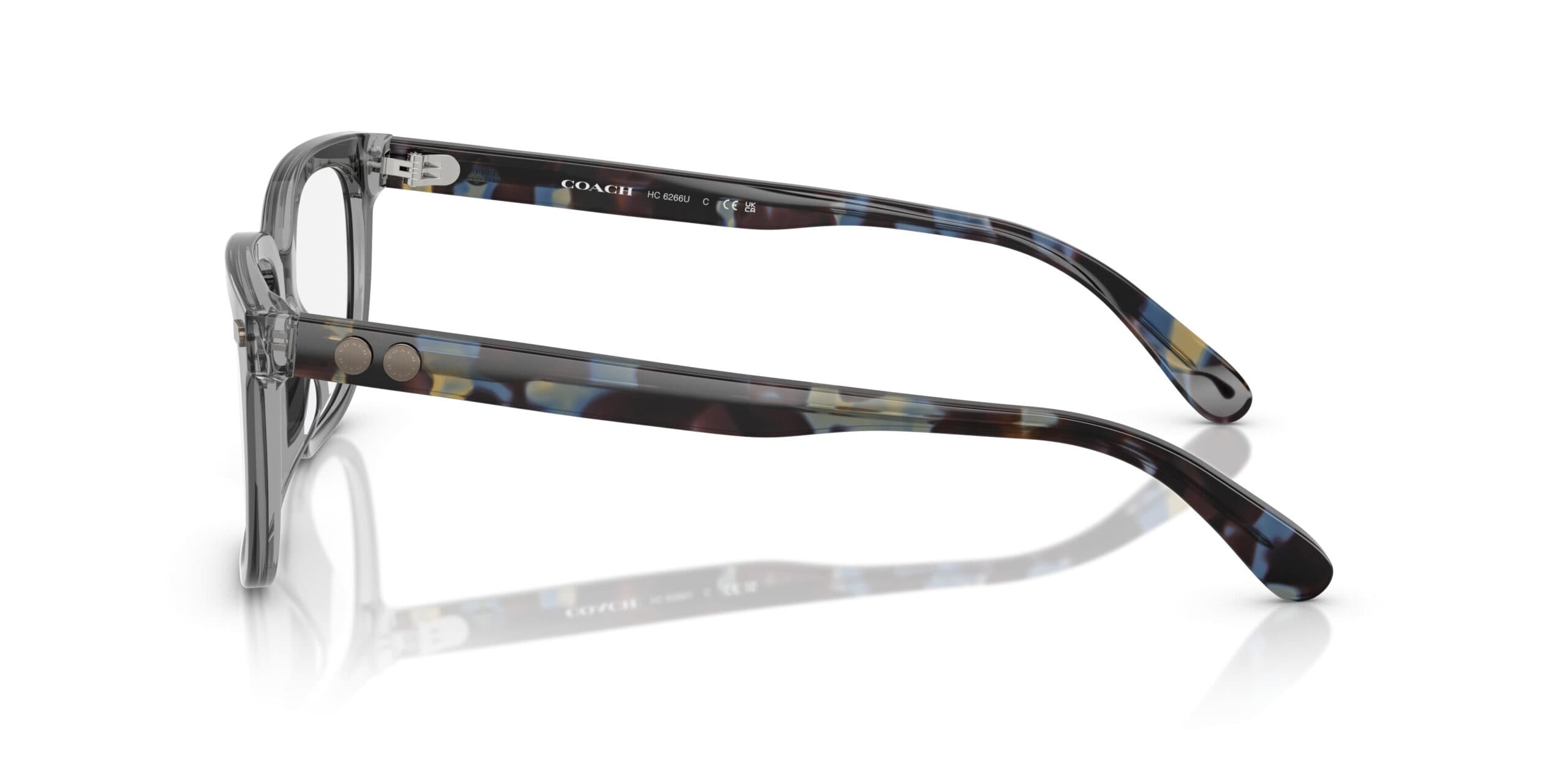 Coach 0HC6266U 5882 Eyeglasses Transparent Grey 53mm Women 3