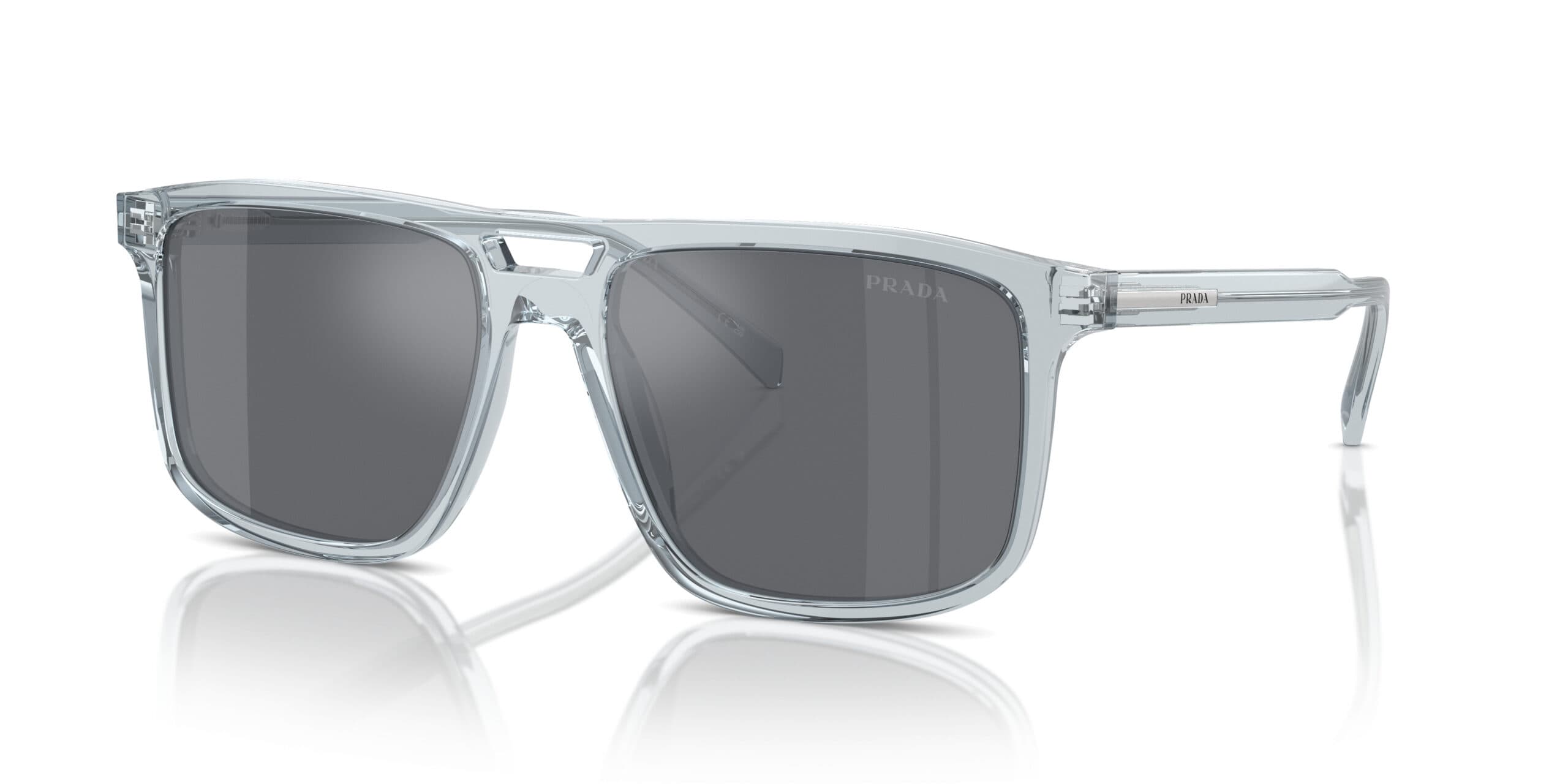 Prada A22SF 19T175 Sunglasses Transparent Azure 58mm Women