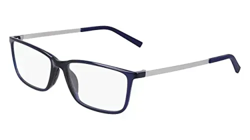 Flexon EP8014 410 Eyeglasses Shiny Navy 56mm Men