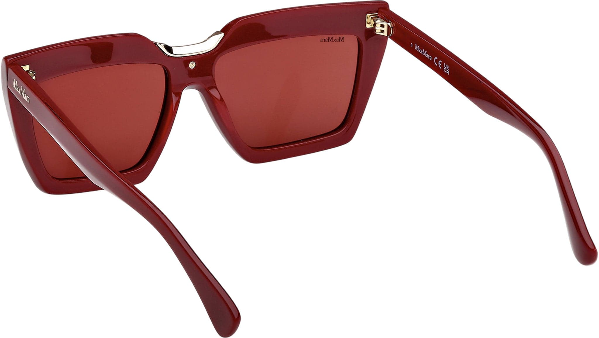 Max Mara MM0137 69S Sunglasses Shiny Bordeaux 56mm 4