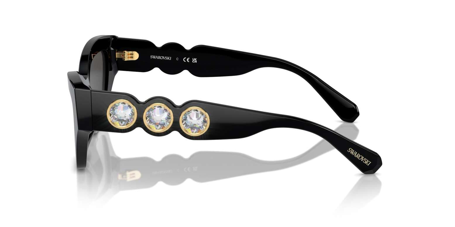 Swarovski SK6021 100187 Sunglasses Black 53mm Women 3