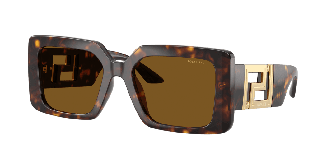 Versace 0VE4505U 108-83 Sunglasses Havana 55mm Women