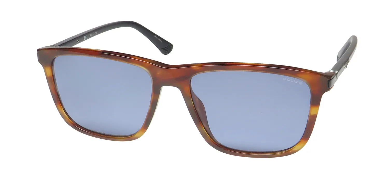 Police Sple05 09n3 Sunglasses Striped Brown 57mm