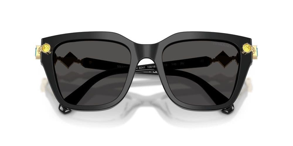 Swarovski SK6041 100187 Sunglasses Shiny Black 53mm Women 5