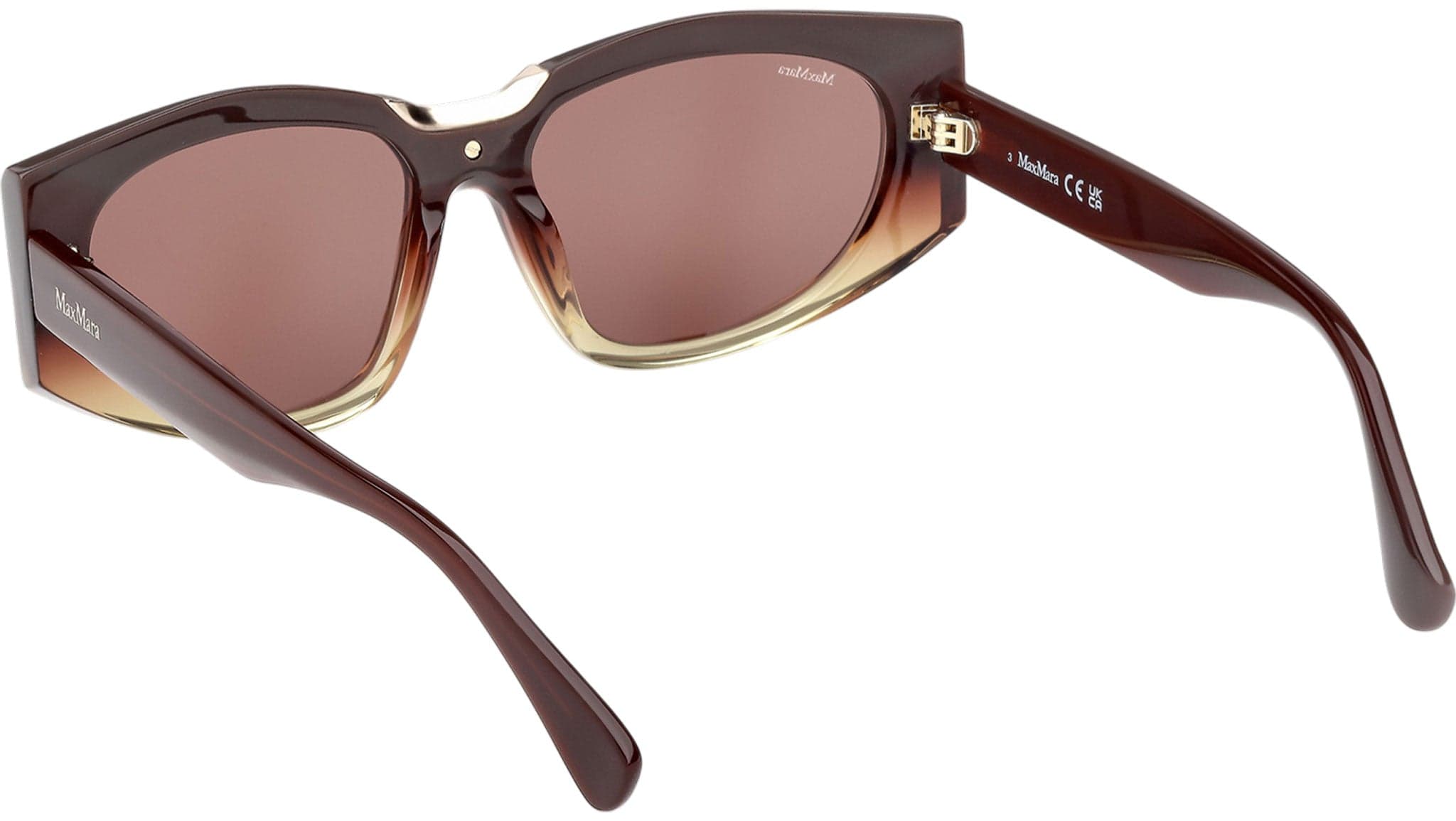 Max Mara MM0144 50E Sunglasses Dark Brown 56mm Women 4