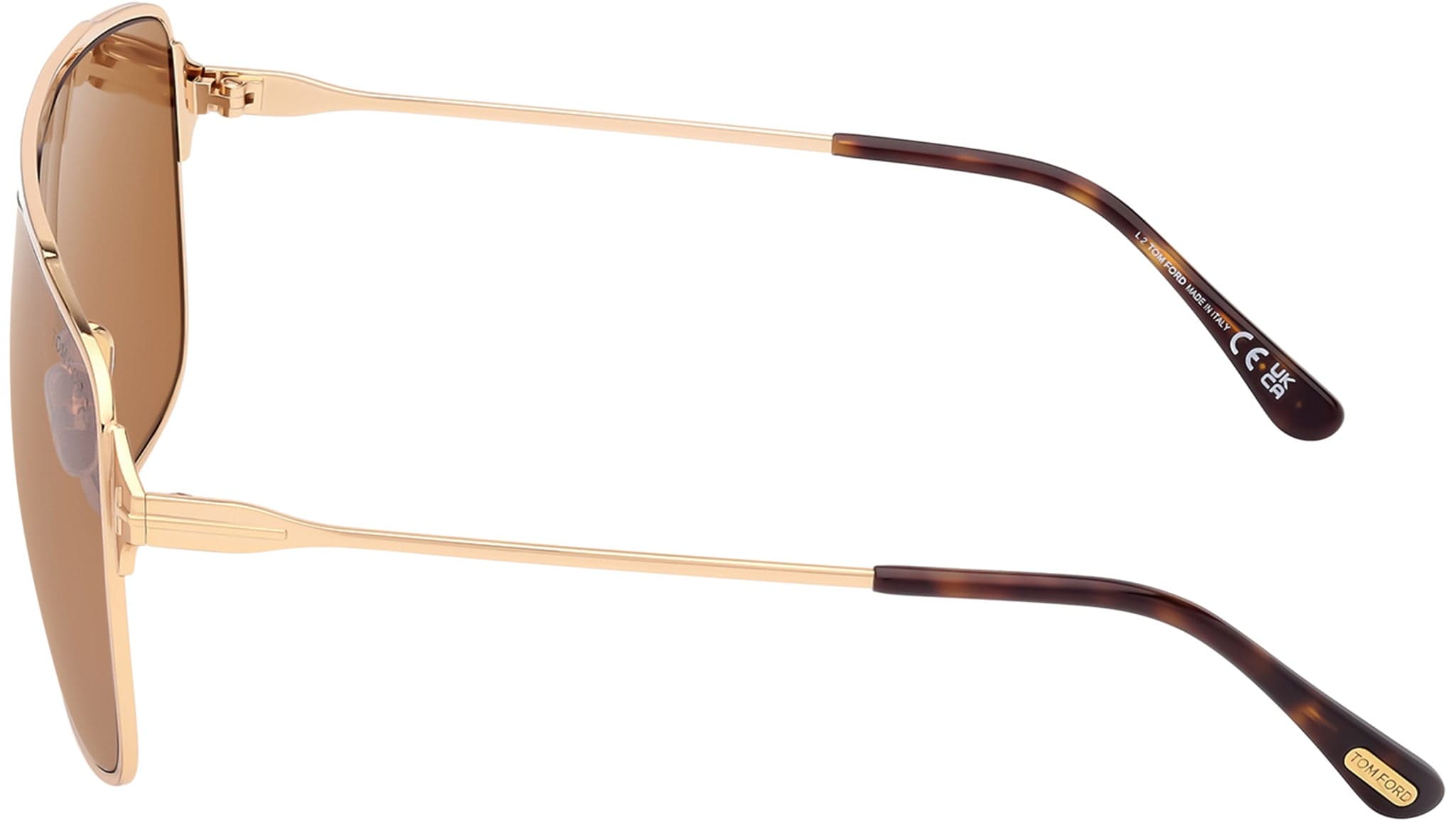 Tom Ford FT1173 30E Sunglasses Shiny Deep Gold 69mm Men 3