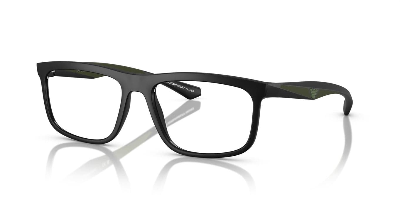 Emporio Armani 0EA3246 5001 Eyeglasses Matte Black 55mm Men