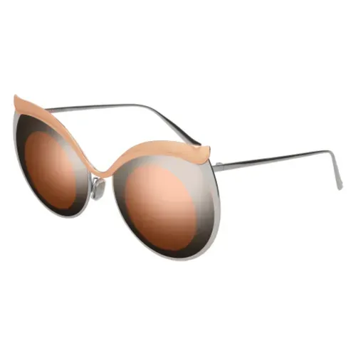 Boucheron BC01JSS 001 Sunglasses Gold Silver 60mm Women