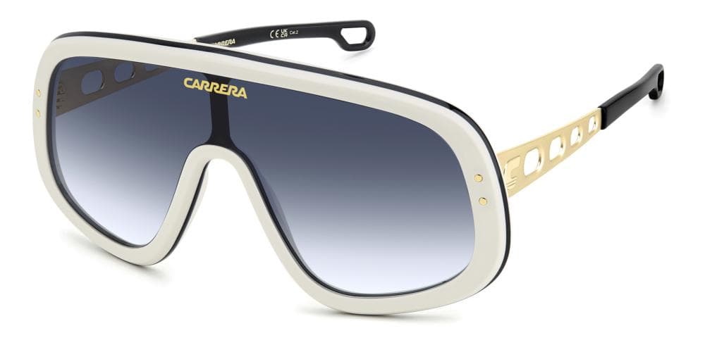 Carrera FLAGLAB 17 0B4E 08 Sunglasses White Gold 99mm Men