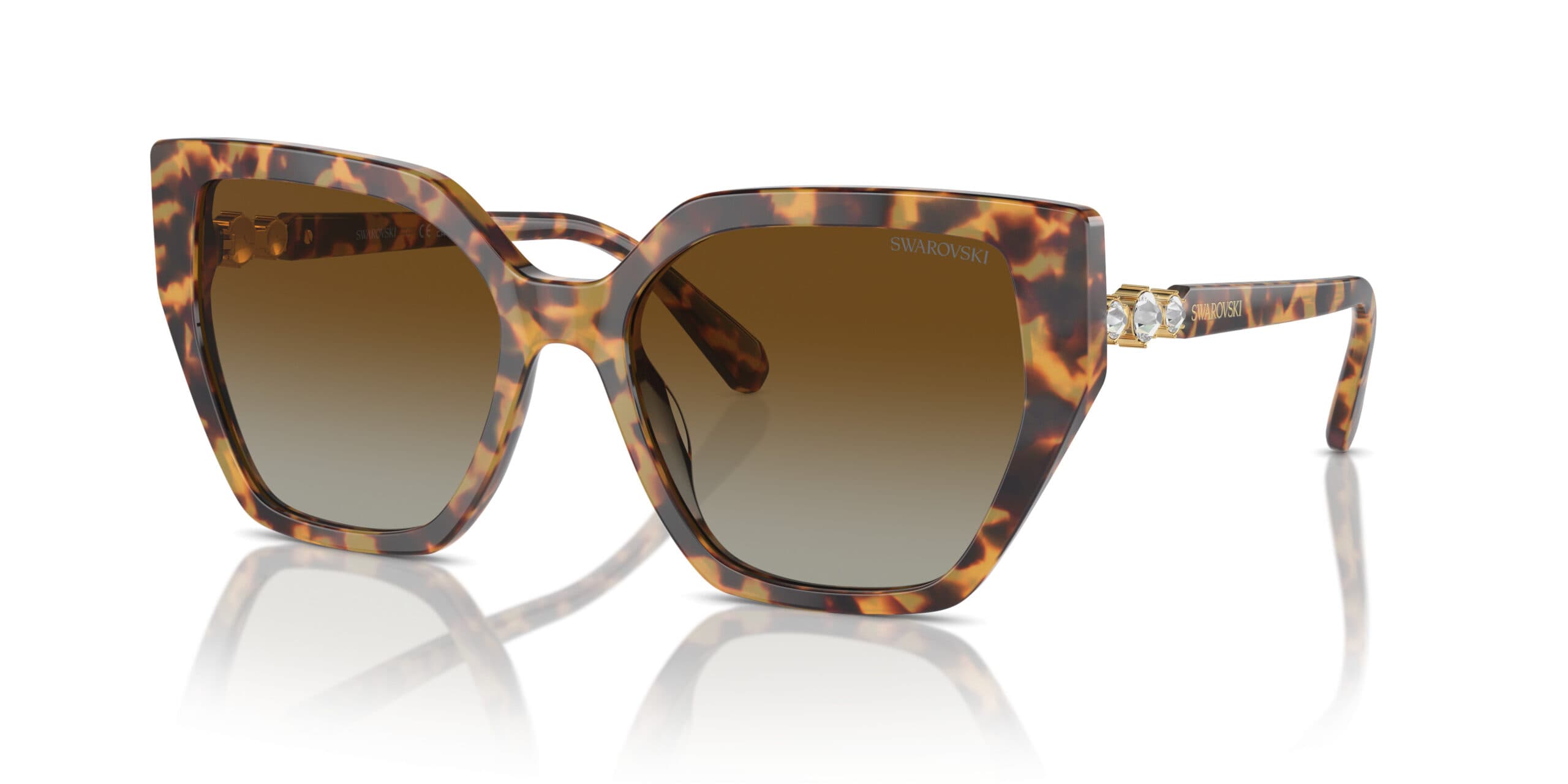 Swarovski SK6016F 1004T5 Sunglasses Brown 145mm Women