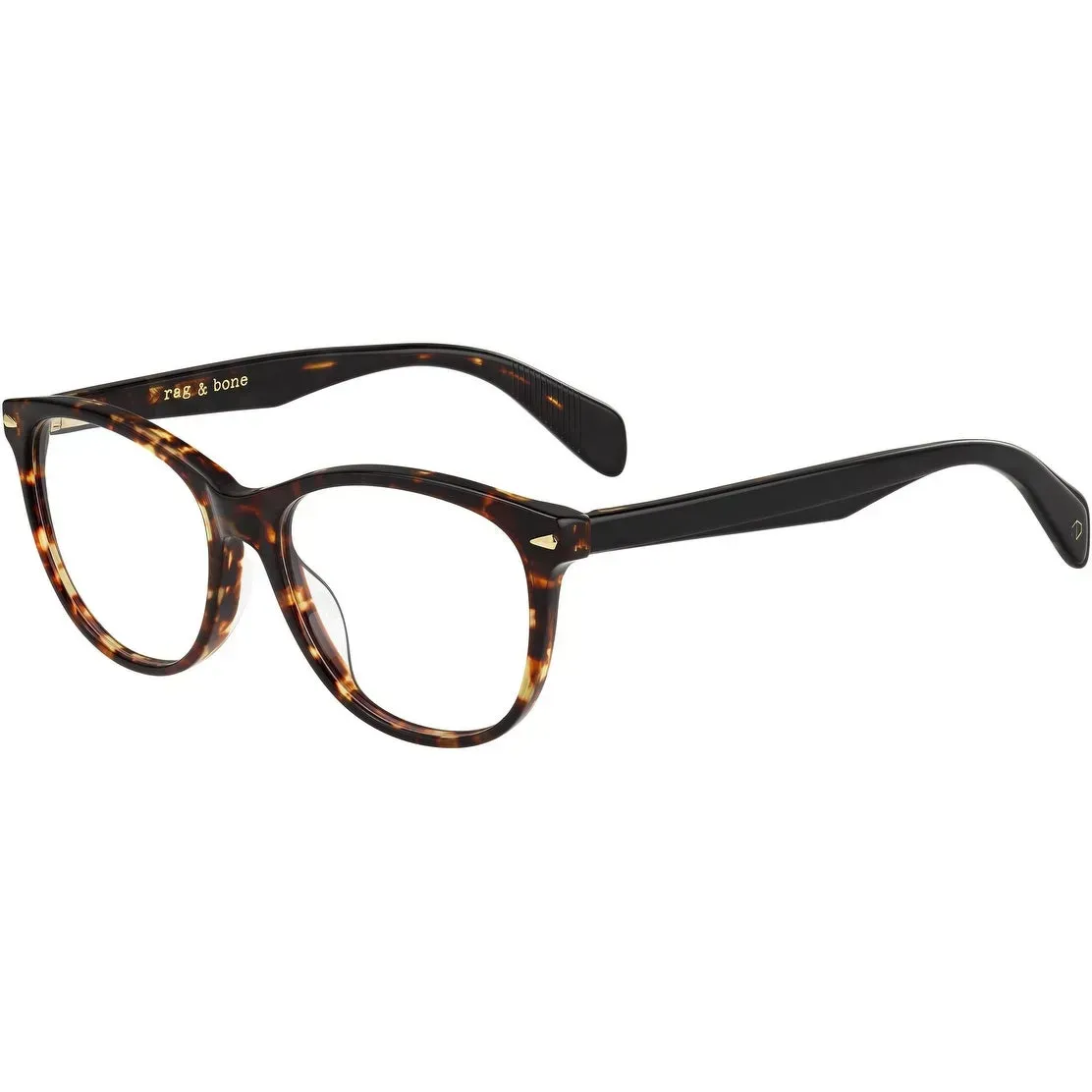 Rag & Bone Eyeglasses Dark Havana 52mm Women
