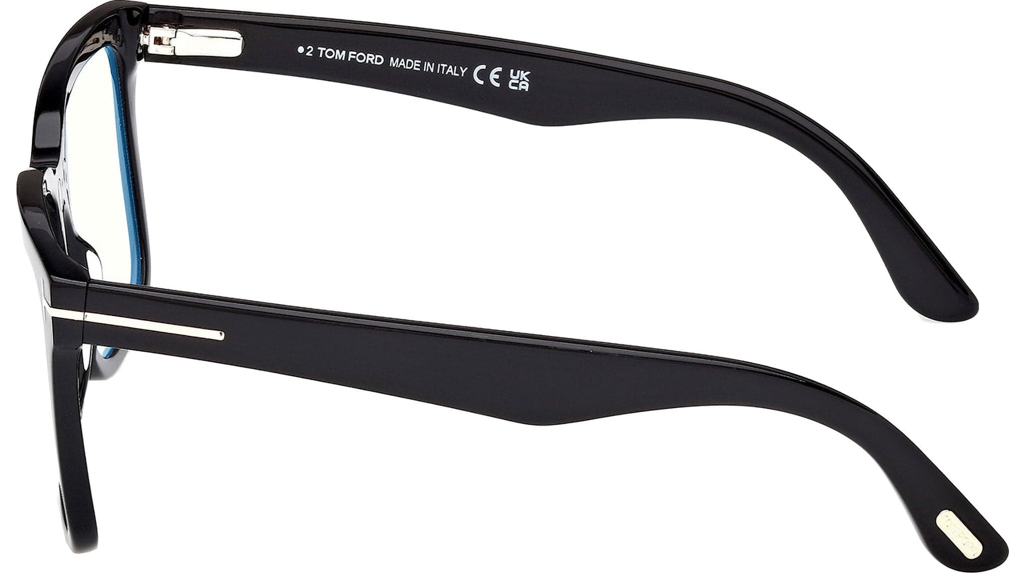 Tom Ford FT6069-B 001 Eyeglasses Shiny Black 54mm 3