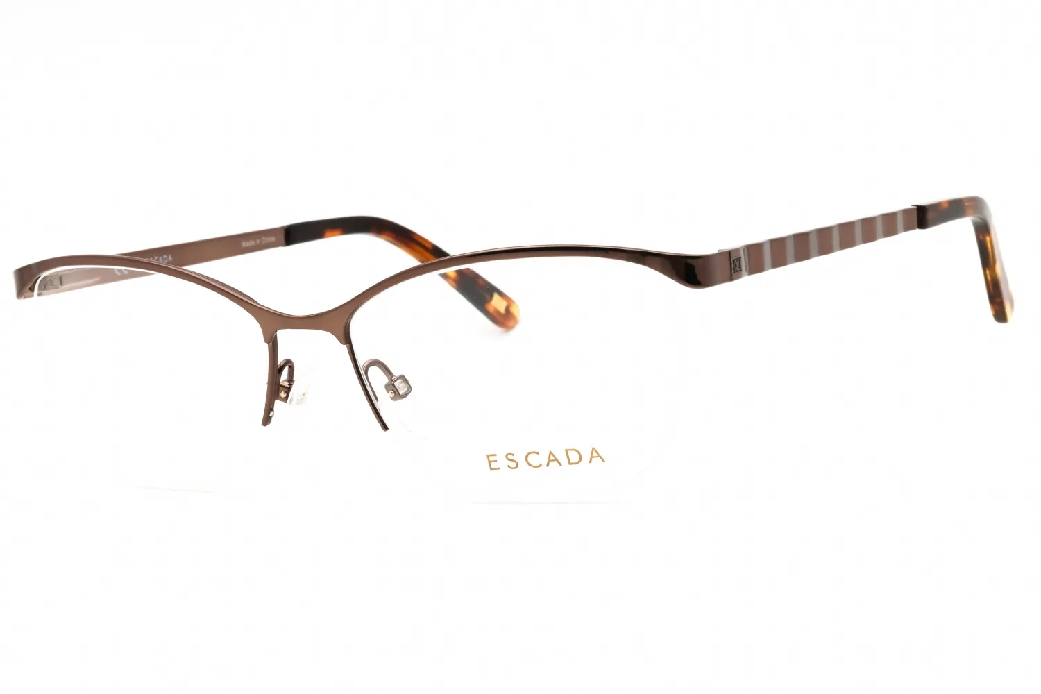 Escada VES873 0SRP Eyeglasses Shiny Dark Brown 54mm Women