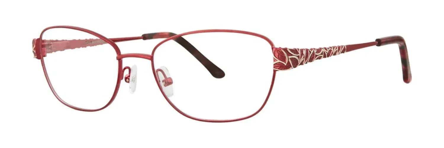 Dana Buchman Gardenia Eyeglasses Cranberry 53mm Women