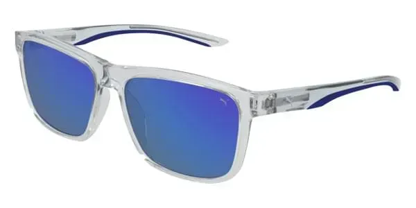 Puma PU0193S 004 Sunglasses Clear 57mm Unisex