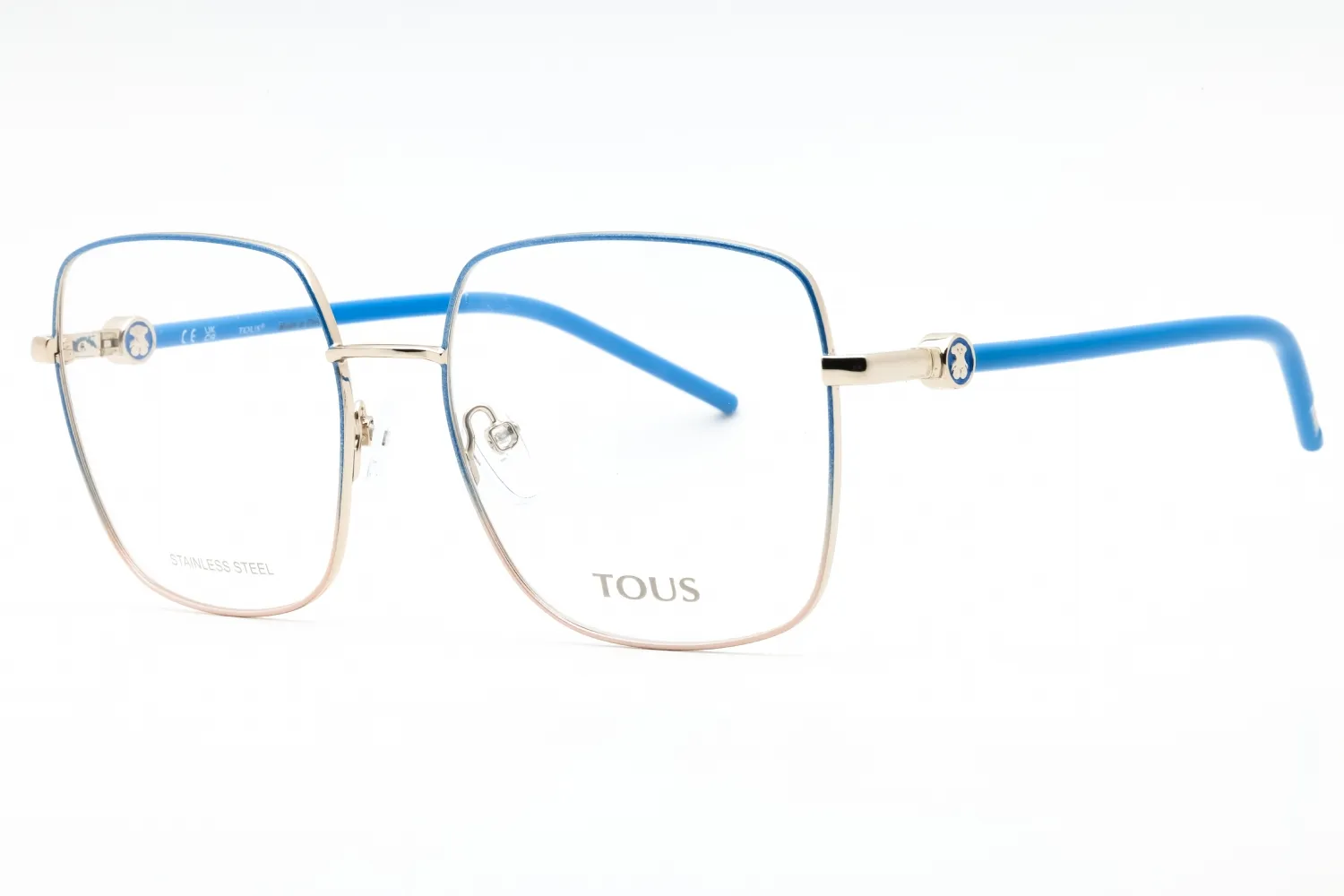 Tous VTO450 0SNA Eyeglasses Shiny Light Gold+yellow 55mm Women