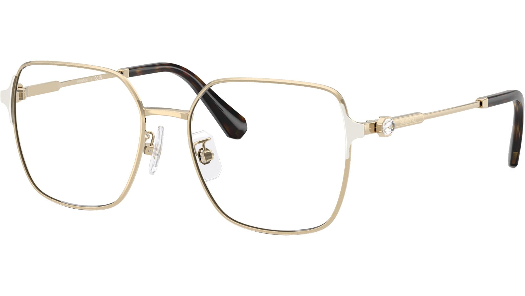 Swarovski SK1020D 4028 Eyeglasses Pale Gold 53mm Women