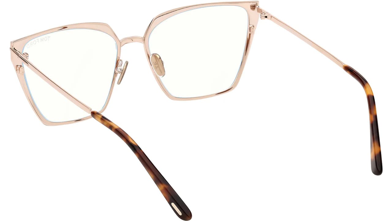 Tom Ford FT5945B 28 Eyeglasses Shiny Rose Gold 56mm Women 3