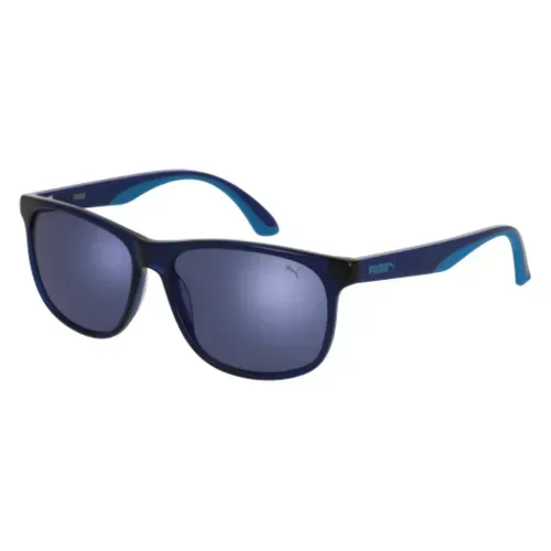 Puma PU0106S 002 Sunglasses Blue 56mm Unisex
