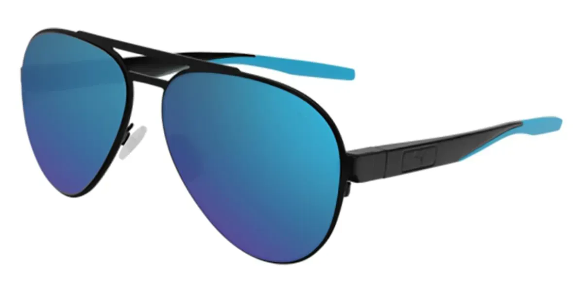 Puma PU0220S 002 Sunglasses Black 60mm Unisex