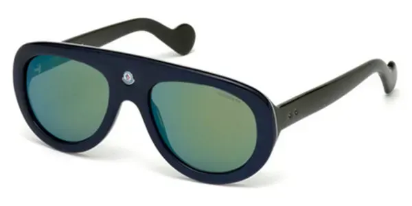 Moncler ML0001 92Q Sunglasses Blue 55mm Women