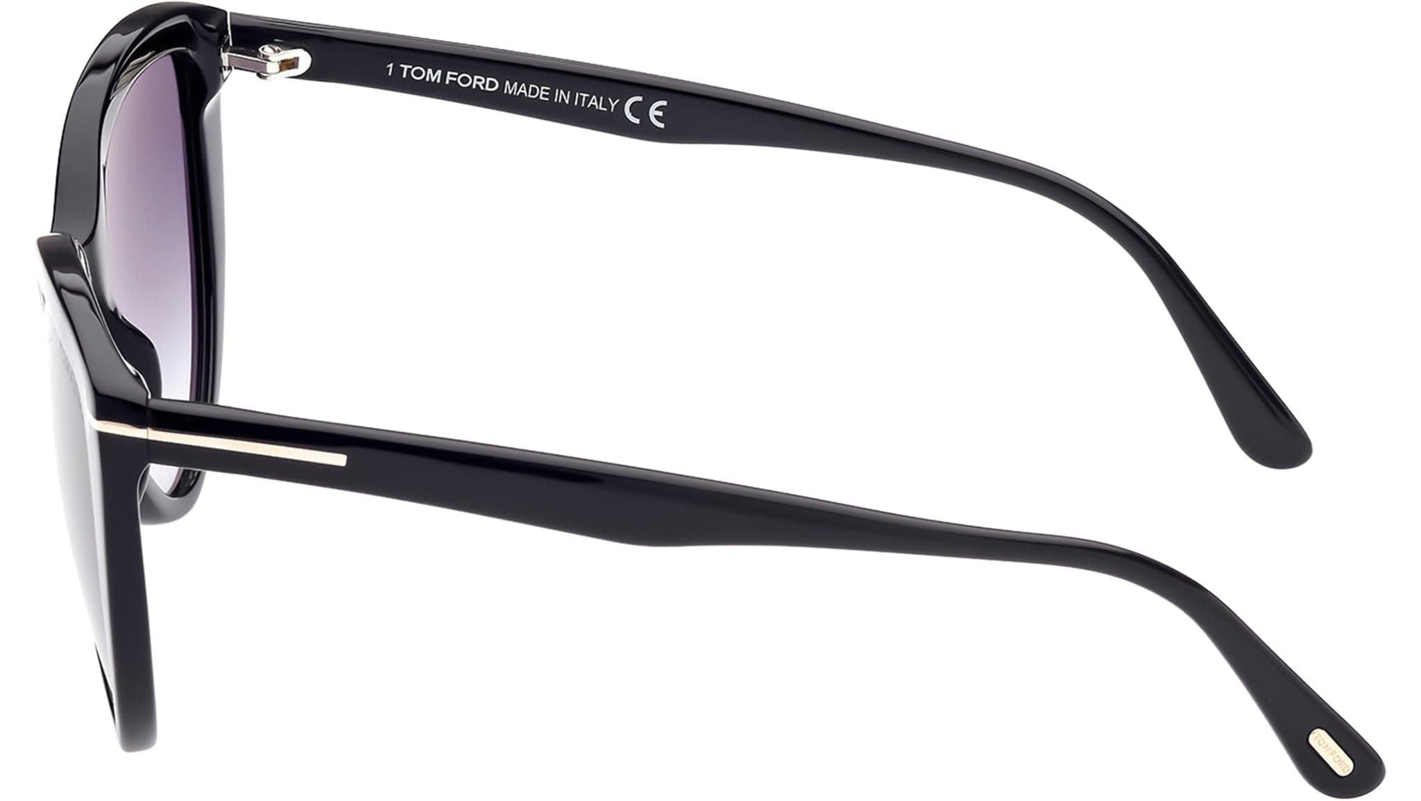 Tom Ford FT0915 01B Sunglasses Shiny Black 56mm Women 3