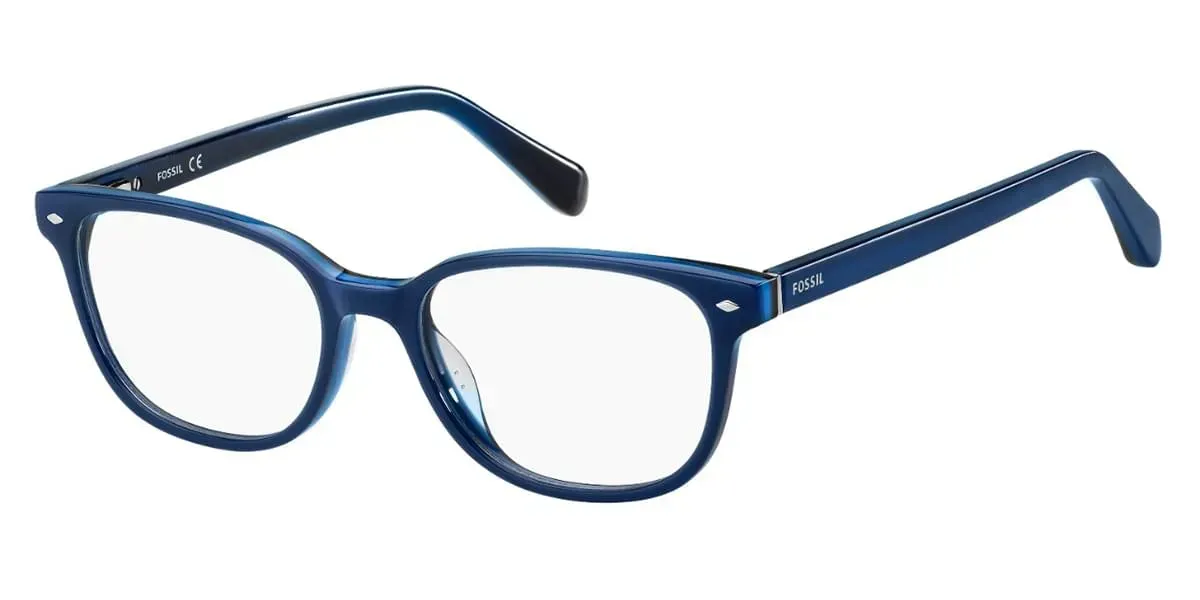 Fossil 7073 PJP Eyeglasses Blue 52mm Women