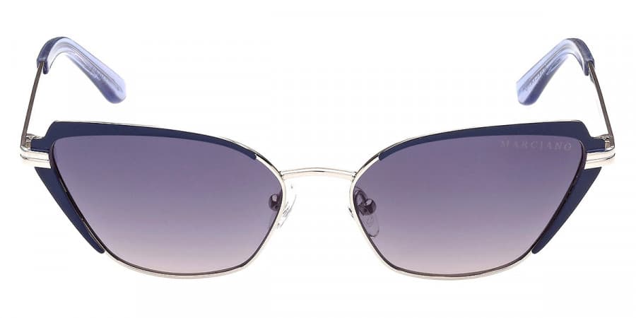 Marciano GM0818 10W Sunglasses Blue Silver 56mm Women